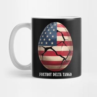 Dump Trump: FDT Cracked Promises (Foxtrot Delta Tango) Mug